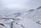 Snow covered mountains at spiti valley