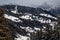 Snow covered mountains. Tranquil scene in winter. Les Pleiades, Switzerland