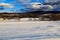 Snow covered mountains and village in Brunswick NY