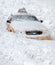 Snow Covered New York City Taxi