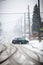 Snow-covered road