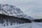 Snow Covered Road Through the Canadian Rockies