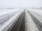 Snow Covered Road or Highway in Winter, Driving Co