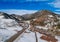 Snow covered Rocky Mountains in Colorado