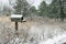 Snow Covered Rural Mailbox