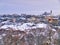 Snow covered village Elatohori in Pieria, Macedonia Greece