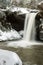 Snow Covered Waterfall - Flat Lick Falls - Appalachian Mountains - Kentucky