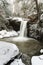 Snow Covered Waterfall - Flat Lick Falls - Appalachian Mountains - Kentucky