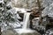 Snow Covered Waterfall - Flat Lick Falls - Appalachian Mountains - Kentucky