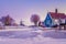 snow covered windmill village in the Zaanse Schans Netherlands, historical wooden windmills in winter Zaanse Schans