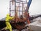 Snow crab fishing in the Bering sea