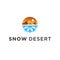 snow desert logo icon vector designs silhouette