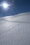 Snow dunes in the Alps