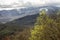 Snow dustes the mountains in the Smokies.