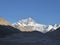 Snow Everest and Himalayas view