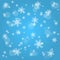 Snow fall. Abstract winter background.