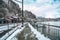 Snow filled Railway Station