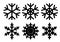 Snow flake vector shape for designs