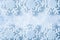 Snow Flakes Frame, Blue Snowflakes Decoration Background, Winter