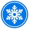 Snow frost vector icon