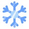 Snow frost winter single isolated icon with flat style