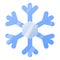 Snow frost winter single isolated icon with smooth style