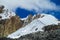 Snow and glaciar in the mountains