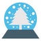 Snow Globe Color Vector icon Easily modify or edit