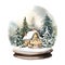 snow globe house of Merry Christmas Day