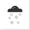 Snow glyph icon