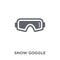 Snow Goggle icon from Winter collection.
