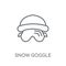 Snow Goggle linear icon. Modern outline Snow Goggle logo concept