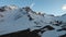 Snow and Gravel on Mountain Peak