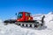 : Snow groomer or ratrak at Plateau located 3475 meters above sea level at Jungfraujoch Top of Europe complex in Switzerland
