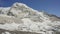 Snow highlands in sunshine. Panorama around Everest Base Camp. Khumbu glacier.