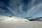 Snow, ice and stunning blue sky in the Norway winter landscape