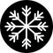 Snow Icon or Logo for Christmas