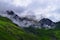 Snow-laden Peaks of Himalayan Mountains at Valley of Flowers National Park, Uttarakhand, India