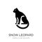 snow leopard icon in trendy design style. snow leopard icon isolated on white background. snow leopard vector icon simple and