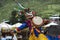 Snow Lion head deity , Bhutanese Cham Mask dance , Bhutan