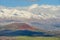 Snow on Mount Hermon, Golan Heights, Israel