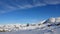 Snow on Mount Hoven top in Loen in Vestland in Norway