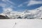 Snow mountain and glacial landscape