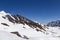 Snow mountain and Gondola lift with tower from Grindelwald to First peak  ,  Switzerland