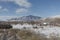 Snow mountain landscape in Tafi del Valle, Tucuman, Argentina