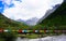 Snow Mountain and prayer flags