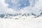 Snow mountain on tateyama kurobe alpine route ,japan alps