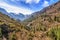 Snow mountains from Asco valley, Corsica