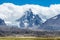 The snow mountains and white clouds in Nyamura county