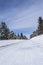 Snow packed road at Island park Idaho